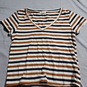 Small stripped shirt.